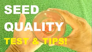 SEED QUALITY  HOW TO TEST SEED VIABILITY  GARDENING PHILIPPINES [upl. by Areyk]