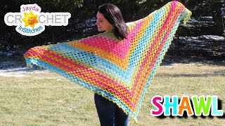 Splendid Springtime Shawl  Crochet Pattern [upl. by Nawaj]