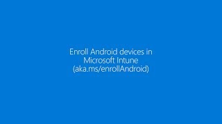 Set up Android Work Profile on your device using Microsoft Intune [upl. by Ammamaria]