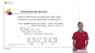 Suma de matrices en Lenguaje C  4245  UPV [upl. by Sylado335]