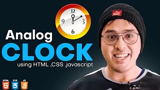 I Created an Analog Clock Using Pure HTML CSS and JavaScript [upl. by Wickner]