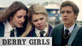 The Girls Meet James For The First Time  Derry Girls [upl. by Anidualc]