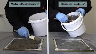 Bonding Agent and Mortar Admixture  SikaLatex [upl. by Aivilo]