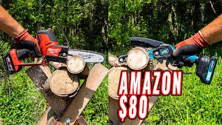 How Does it Compare BeiHong 6 inch 21V Cordless Pruning Chainsaw AMAZON [upl. by Novart720]