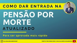 Como solicitar pensão por morte MEU INSS ATUALIZADO [upl. by Nauqal]