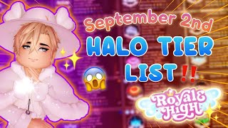 ROYALE HIGH HALO TIERLIST September 2nd [upl. by Bobbee]