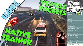 Grand Theft Auto 5 PC Rocket Car  Simple Native Trainer [upl. by Seuguh]