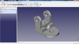 FreeCAD Tutorial 04  Lagerbock [upl. by Denna]