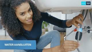 How to jouw GROHE QuickFix wastelkraan met uittrekbare uitloop installeren [upl. by Asenaj]