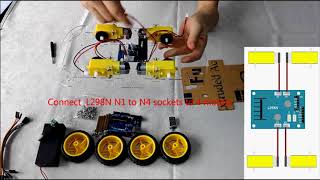 OSOYOO Robot Car Starter Kit Lesson 1 Install UNO R3 Board and Motors on Chassis [upl. by Oivalf]