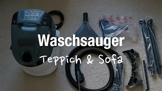 Kärcher SE6100 Waschsauger Test Teppich amp Sofa reinigen Erfahrungen [upl. by Eamaj254]