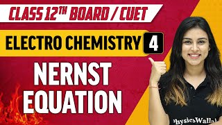 Electrochemistry 04  Nernst Equation  Class 12thCUET [upl. by Didier704]