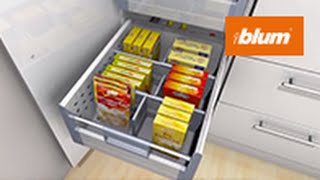 ORGALINE More storage space for provisions with the larder unit from Blum [upl. by Ettari]