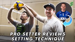 Pro Setter Reviews Coachs Setting Technique [upl. by Darleen558]