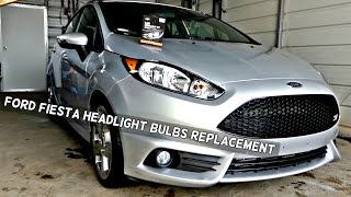 How to Replace Headlight Bulb or Turn Signal on Ford Fiesta 2011 2012 2013 2014 2015 2016 [upl. by Ruffin]