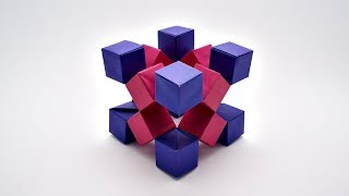 ORIGAMI MOVING CUBES 2 Jo Nakashima  no tapeglue [upl. by Sims]