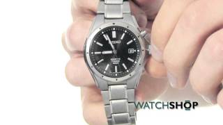 Seiko Mens Titanium Kinetic Watch SKA493P1 [upl. by Renat554]