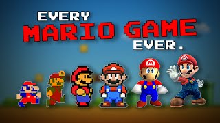 Every Mario Game Ever [upl. by Atiuqram]