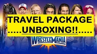 The Wrestlemania VLOG  Part 12  TRAVEL PACKAGE UNBOXING [upl. by Nilknarf]