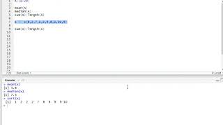 calculating Mean Median and Mode in R [upl. by Yerd]