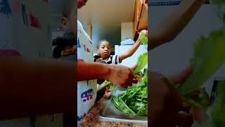 Get Ready Eat wit Mom Fresh Salad Prep Clean Cook Freeze PreThanksgiving LikeSubscribe [upl. by Jeanette]