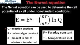 C6 The Nernst equation HL [upl. by Tahp82]