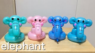 ぞうの作り方 簡単（バルーンアート）Elephant balloon twisting [upl. by Sellihca]