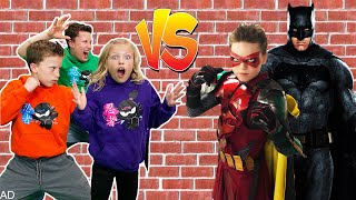 Ninja Kidz team up with Robin to Save Batman from The Joker [upl. by Malone]