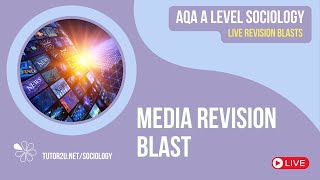 Media Revision Blast  AQA A Level Sociology Revision for 2024 [upl. by Leahicm807]