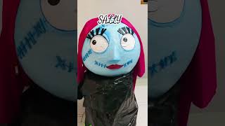 Cabeza Sally Máscara halloween nightmarebeforechristmas diy mask mascaras trend shorts [upl. by Marl]