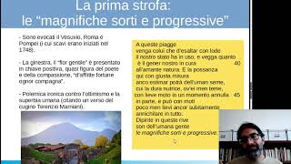 La ginestra o il fiore del deserto di Leopardi contenuto temi e commento di versi salienti [upl. by Anilra]