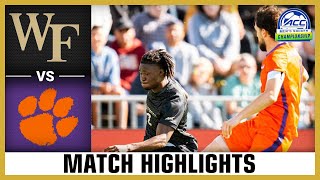 Clemson vs Wake Forest Match Highlights  2024 ACC Mens Soccer Championship [upl. by Maryanne]