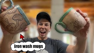 How To Use Red Iron Oxide Wash on Pottery [upl. by Nahtnaoj418]