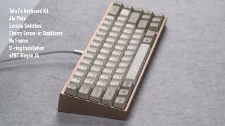 KBDfans Tofu FA Typing Test [upl. by Aleirbag]