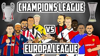 🏆Champions League vs Europa League🏆 Feat Ronaldo Neymar Bruno Zlatan Messi Frontmen Season 29 [upl. by Adnilema367]