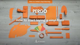 Installing Pergo vinyl flooring  How to start laying a vinyl floor [upl. by Mukund]