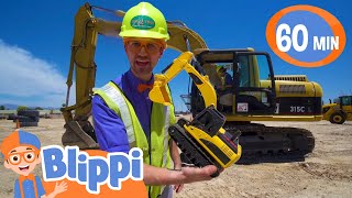 Blippi Explores an Excavator and Construction Vehicles  Educational Videos for Kids [upl. by Neelyahs]