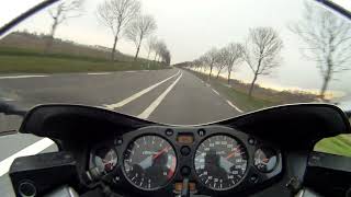 Suzuki Hayabusa gen 1 top speed run [upl. by Lau989]