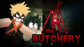 MHA Voice Actors Play Roblox THE BUTCHERY [upl. by Anev]