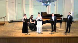 Brahms Neue Liebeslieder Waltzes Op65 7 Vom Gebirge Well auf Well [upl. by Terrej]