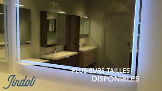 Miroir lumineux salle de bain LED  JINDOLI [upl. by Gula]