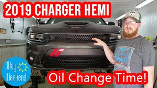 How to change the oil in a Dodge Charger with the 57 Hemi V8 [upl. by Dierdre]