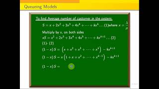 MM1KF Single Server Finite Capacity Queueing Model Derivation [upl. by Annairda]