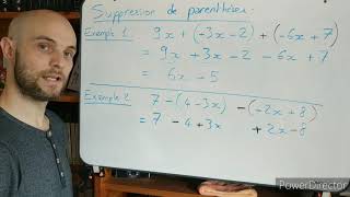 Calcul littéral  Suppression de parenthèses [upl. by Gaylord]