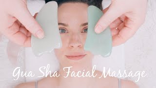 Gua Sha Facial Massage Tutorial  Benefits and Demonstration [upl. by Mastic]