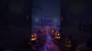 Free Download 🔗 in Description 🎃 Halloween Spooky Haunted House Motion Graphic Background Video [upl. by Eelak]