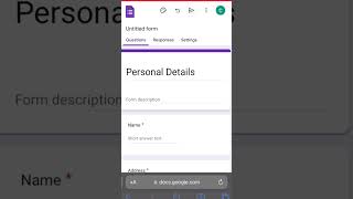 How to create a google form google form [upl. by Nerradal]