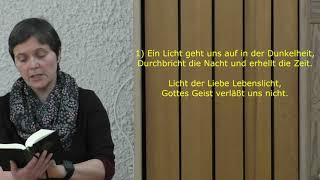 Lied EG 557  Ein Licht geht uns auf in der Dunkelheit [upl. by Ecnerat597]