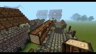 Minecraft Tutorial BurgStadtmauern bauen [upl. by Lahsiv]