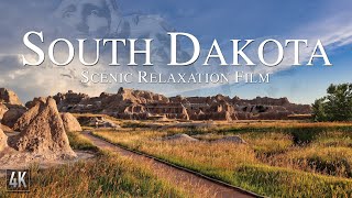 South Dakota 4K Relaxation Film  Mt Rushmore Aerial Drone  Badlands National Park amp Calming Music [upl. by Shimberg]